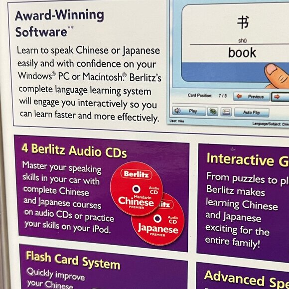 Berlitz Mandarin CHINESE & JAPANESE Premier Language Course – BRAND NEW – - Picture 5 of 7